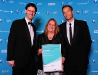 Telstra Regional Business Award accepted by Jason Tranter